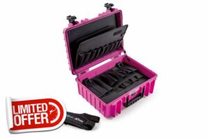 B&W tool case JET 5000 pink with tool pockets (PP case
