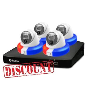 Swann Security CCTV DVR8-4680 1080p / 1TB including 4x PRO-1080DER Dome Enforcer Analogue CCTV Cameras