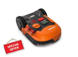Worx Landroid M WR141E Mähroboter / Akkurasenmäher für kleine Gärten bis 500 qm / Selbstfahrender Rasenmäher für einen sauberen Rasenschni