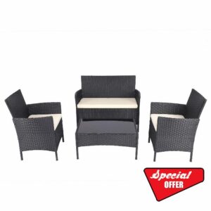 Chicreat Polyrattan Indoor and Outdoor Lounge Se