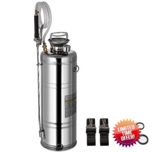 VEVOR Stainless Steel Sprayer 12L Household Gardening and Floor Cleaning Sprayer