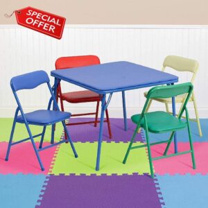 Flash Furniture Folding Table and Chair Set