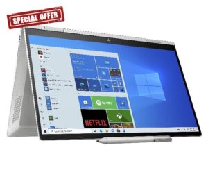 HP Envy x360 15-ed0007na 15.6 Inch Full HD Touch Screen Convertible Laptop with Stylus (Natural Silver) - (Intel Core i7-1065G7