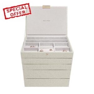 Stackers Oatmeal Classic Medium Jewellery Box