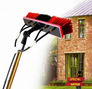 Window cleaning pole 3~12m extendable window cleaning kit window cleaning pole steel buckle fixing