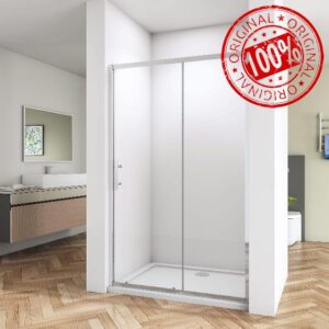 Biubiubath 1200mm Sliding Shower Enclosure Shower Screen Walk in 6mm Glass Doo