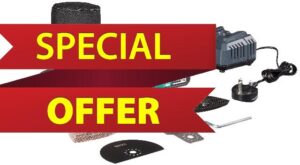 Amazon Brand Denali by SKIL 18 V (20 V Max) Oscillating Multi-Tool Kit with 32-Piece Accessory Kit