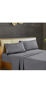 4 Piece 3-Line Embossed Bed Sheets Set