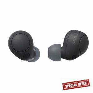 Sony WF-C700N True Wireless Noise Cancelling Earbuds - All-day comfort and stability - Up to 15H battery life with charging case - Black