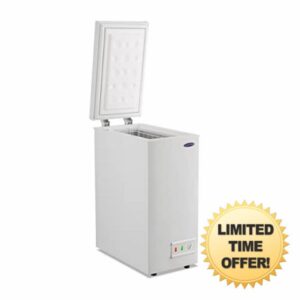 IceKing CF61WE | 51L Freestanding Chest Freezer | White Slimline Chest Freezer – 2 Year Warranty            [Energy Class F]