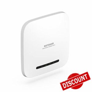 NETGEAR Wireless Access Point (WAX214)| WiFi 6 Dual-Band AX1800 Speed | 1 x 1G Ethernet PoE Port| WPA3 Security | Create Up to 4 Separate Wireless Networks |Ceiling and Wall Mou