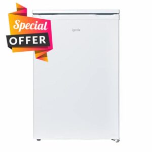 Igenix IG255W Freestanding Under Counter Larder Fridge with 2 Adjustable Glass Shelves