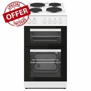 50cm Twin Cavity Electric Cooker In White