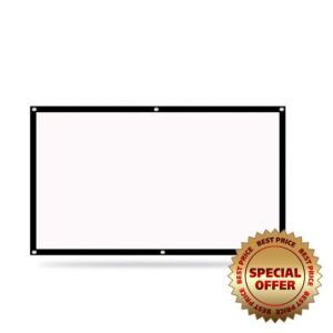 Led Projector Screen Portable 16:9 Polyester Outdoor Movie Screen for Travel Home Theater (Size : 150 inch) (60 inch)