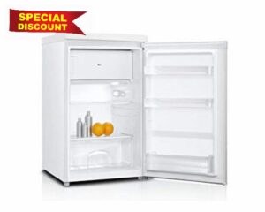 Haden HR111W Refrigerator – Freestanding Under Counter Fridge with Ice Box