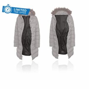 Zip Us In Maternity Jacket Expander Panel - Coat Extender to Expand Your own Jacket Through Pregnancy and for Babywearing with a Carrie