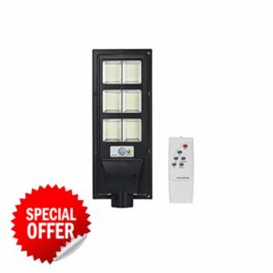 XINRISHENG 500W/800W/1000W/1200W Solar Street Light Waterproof Motion Sensor Outdoor Barn Security Light 6500K White with Remote Control for Garden Pathway Driveway Road