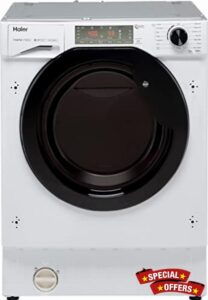 Haier Series 4 HWQ90B416FWB-UK Integrated 9Kg Washing Machine with 1600 rpm - White - A Rated            [Energy Class A]