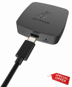 AAWireless 2023 - Wireless Android Auto Dongle - Connects automatically to Android Auto - Easy Plug and Play Setup - Free Companion App - Made in Europe