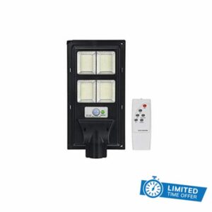 XINRISHENG 500W/800W/1000W/1200W Solar Street Light Waterproof Motion Sensor Outdoor Barn Security Light 6500K White with Remote Control for Garden Pathway Driveway Road