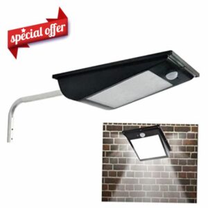 OSALADI Light Outdoor Super Street Security Yard Streets Sensor LED Garden Motion Driveway Lighting with Parking Solar Garage for IP Bright Powered