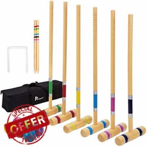 Pointyard Six Player Croquet Set 28"