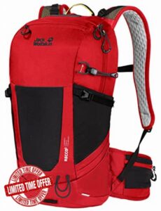 Jack Wolfskin Wolftrail 22 Recco Hiking Pack Adrenaline Red One Size