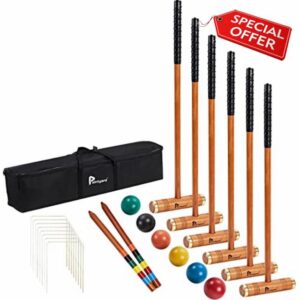 Pointyard 35’’ Six Player Croquet Set
