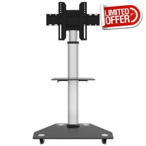 Stainless Steel Universal TV Floor Stand Base for 30—80 Inches TVs