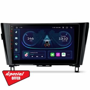 XTRONS Octa Core Android 12 Car Stereo Auto Player 10.1 Inch GPS Navigation Built-in Wireless CarPlay DSP RDS Radio A2DP Bluetooth Support AHD Camera WIFI TPMS DVR DAB+for Nissan X-Trail Qashqai Rogue