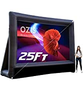 OZIS 21Ft Inflatable Movie Screen Outdoor - Blow up Mega Movie Projector Screen with 330W Blower ...