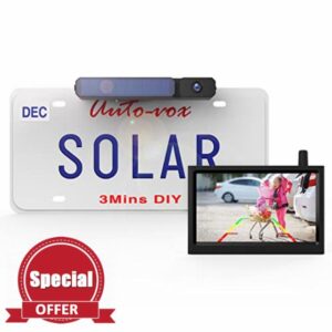 AUTO-VOX Upgraded Solar Reversing Camera Wireless Kit