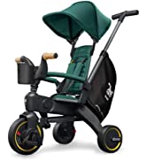 DOONA Liki Baby Trike S5 - Deluxe Foldable Toddler Tricycle with parent handle for ages 10 Months...