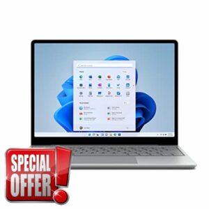 Microsoft Surface Laptop Go 2 Ultra-Thin 12.4” Touchscreen Laptop - Platinum - Intel Core i5 - 8GB RAM - 256GB SSD - Windows 11 Home - 2022 model