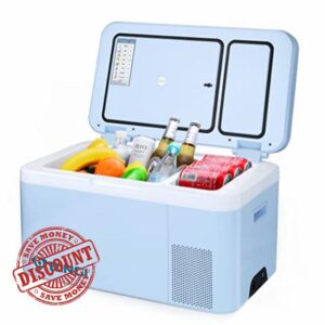 BINGI P3 Portable Refrigerator 25.4Quart(24L) Mini Fridge Freezer Compressor Cooler Small Compact Auto Refrigerator DC12v/24v for Vehicles