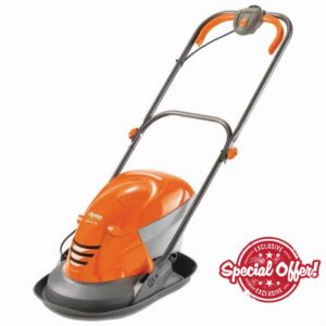 Wer-Homeshowroom Flymo Hover Vac 250 Lawnmower Easy to Remove 15 litre Grass Box