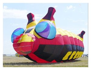 Nylon Umbrella Cloth Software Kite Soft Kite Inflatable Pendants windsock Socks Flying Toy Outdoor present (Color : 10 M)