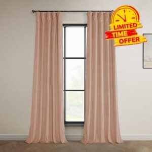 HPD Half Price Drapes Heritage Plush Velvet Curtains for Living Room 50 X 108 (1 Panel)