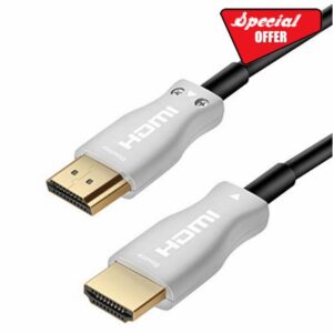 TechExpert HDMI 2.0 Fibre Optic Cable 20 m Supports 4K 60Hz