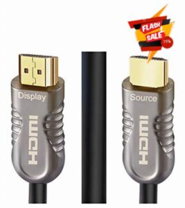 4K Fiber Optic HDMI Cable 30M HDMI Lead-Ultra High-Speed 18Gbps v2.0b Cord Support 4K@60Hz