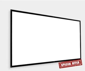 Portable HD 120-inch 16:9 Projector Screen Matt White Anti-crease Projection Screen Wall-mounted Home Theater Big Canvas
