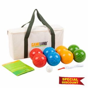 GAMELAND Bocce Ball Set with 8 Balls