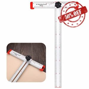Adjustable T Square 24 Inch Measuring Tools Drywall T Square Tool Aluminum Layout Tools for Layout and Marking
