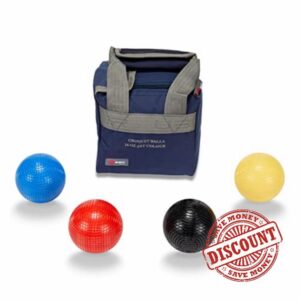 Uber Games Composite Croquet Balls - 16oz 1st Colours - Black