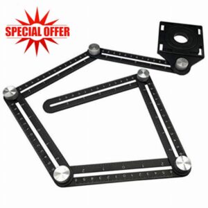 JTRHD Measuring Layout Tool Multifunctional Ruler Folding Square Ruler Tile Positioning Ruler for Carpenter Engineer Craftsmen (Color : A