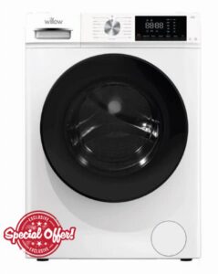 Willow WWM81400IW 8kg 1400 Spin Washing Machine 16 Washing Programs Child Lock Antibacterial Door Seal Energy Rating B (White)            [Energy Class B]