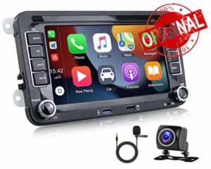CAMECHO Android 11 Car Stereo for VW Golf 5 6 Polo Tiguan Caddy Skoda Passat with CarPlay Android Auto