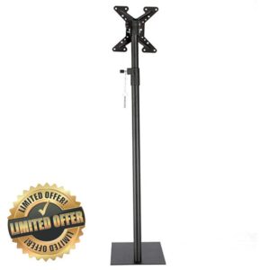 WYJW Stainless Steel Universal TV Floor Stand Base for 15—42 Inches TVs