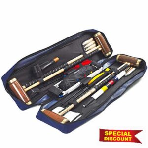 Garden Games Hurlingham Full Sized Premium Croquet Set In A Toolkit Style Bag