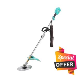 Cordless String Trimmer/Edger Lawn Mower Grass Trimmer Garden Grass Trimmer with Wheels with Armrest 12AH 20AH 30AH Lithium Battery 1200W Motor Power 8000r/mi